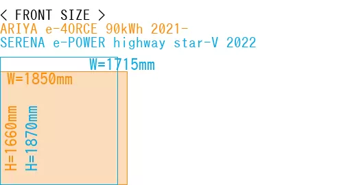 #ARIYA e-4ORCE 90kWh 2021- + SERENA e-POWER highway star-V 2022